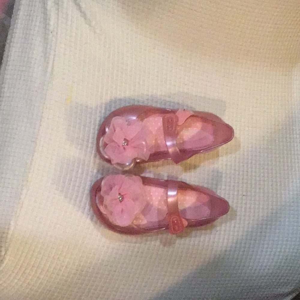 Mini Melissa Pink Flower Shoes